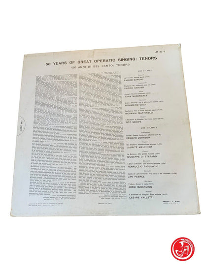 50 ans de grand chant lyrique - Ténors