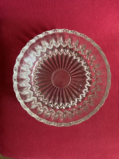 Tray and 6 Crystal Glass Cups