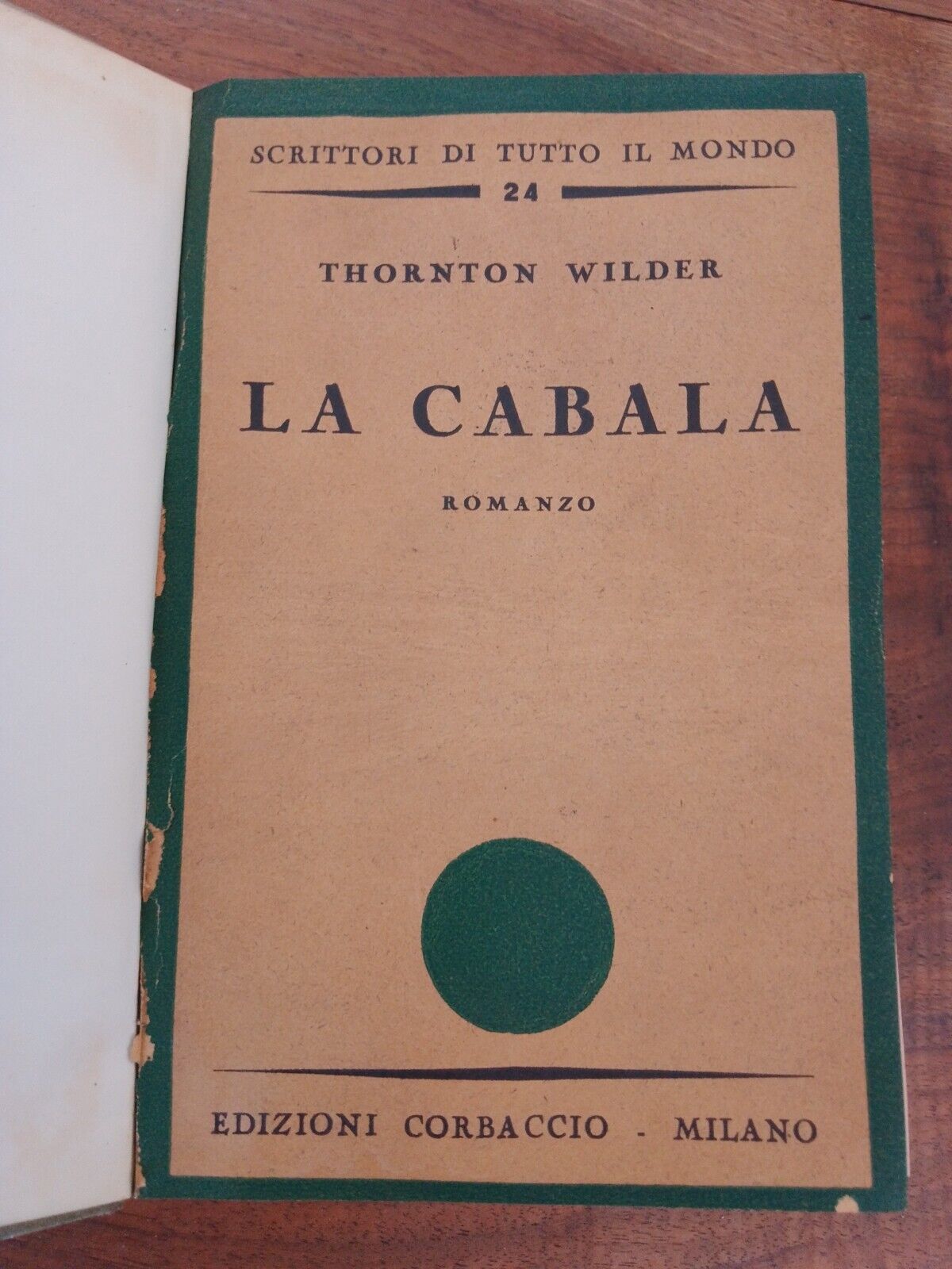 The Kabbalah - T. Wilder - Corbaccio 1932