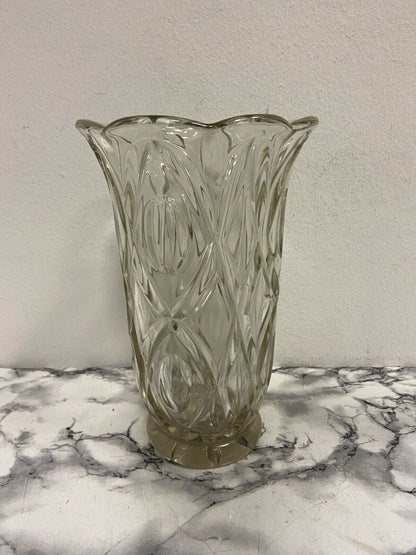 Worked glass vase