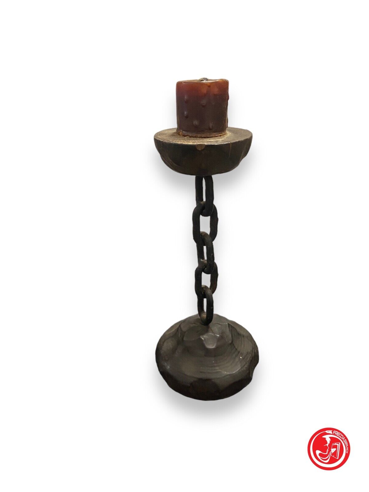 Antique handcrafted candle holder 