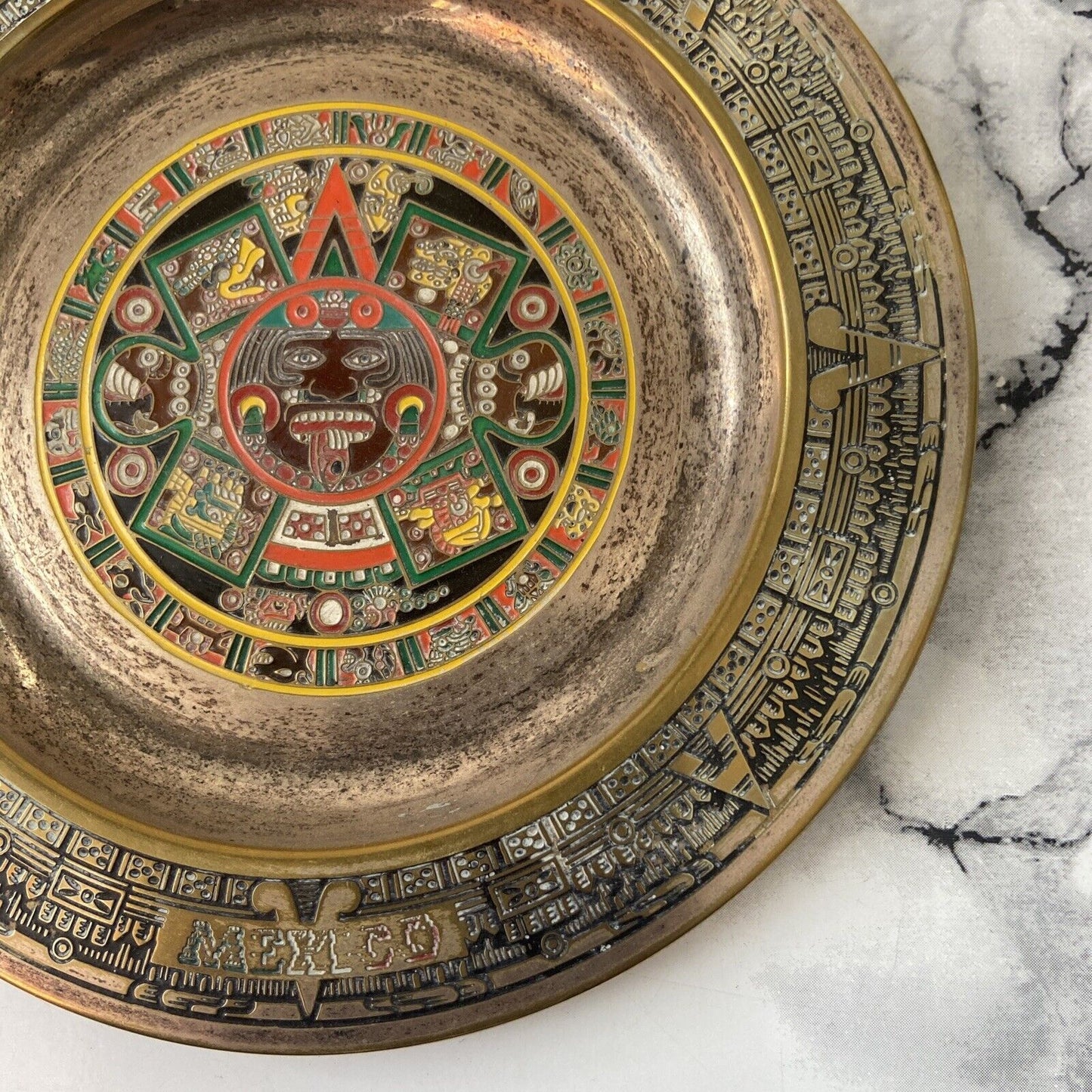 Aztec Calendar Saucer