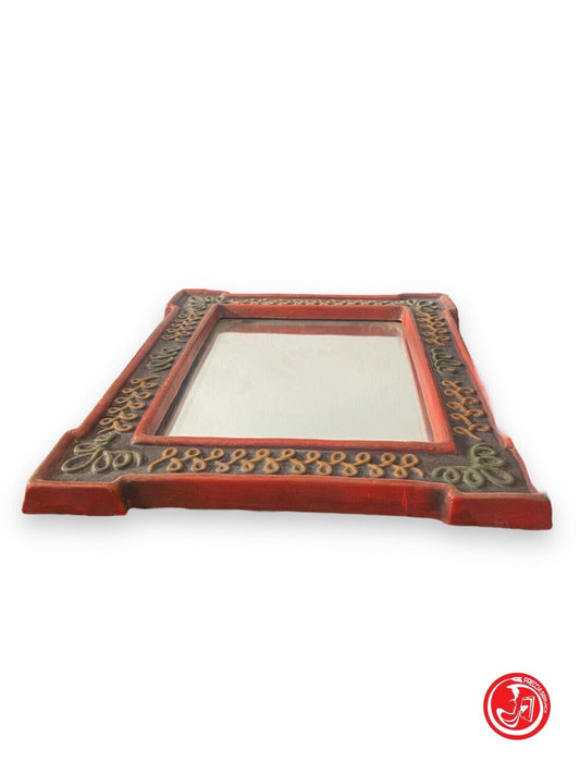 Mirror in ceramic frame 