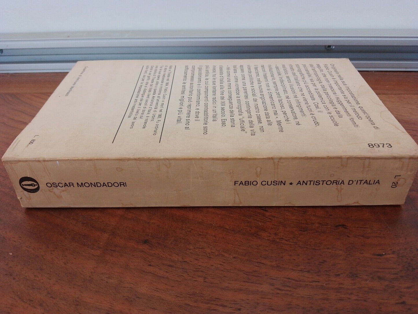 Antihistory of Italy - F. Cusin - Mondadori 1970