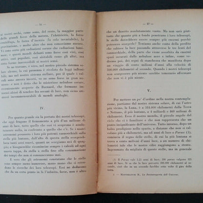 La Fantasmagoria Dell'Universo, M. MAETERLINCK, LA NUOVA ITALIA, 1932