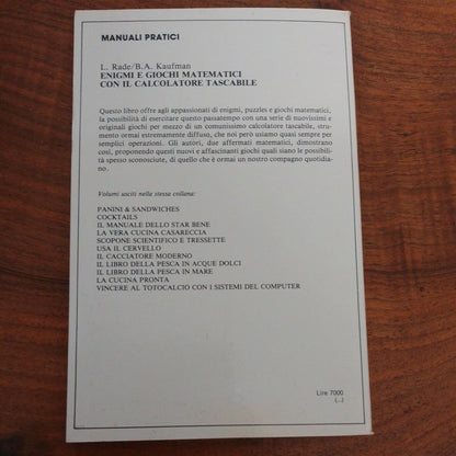 Riddles and Mathematical Games, Rade-Kaufman, ANTHROPOS, 1984 I Ed.