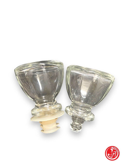 Bouchons en verre pour bouteilles/carafes de whisky 