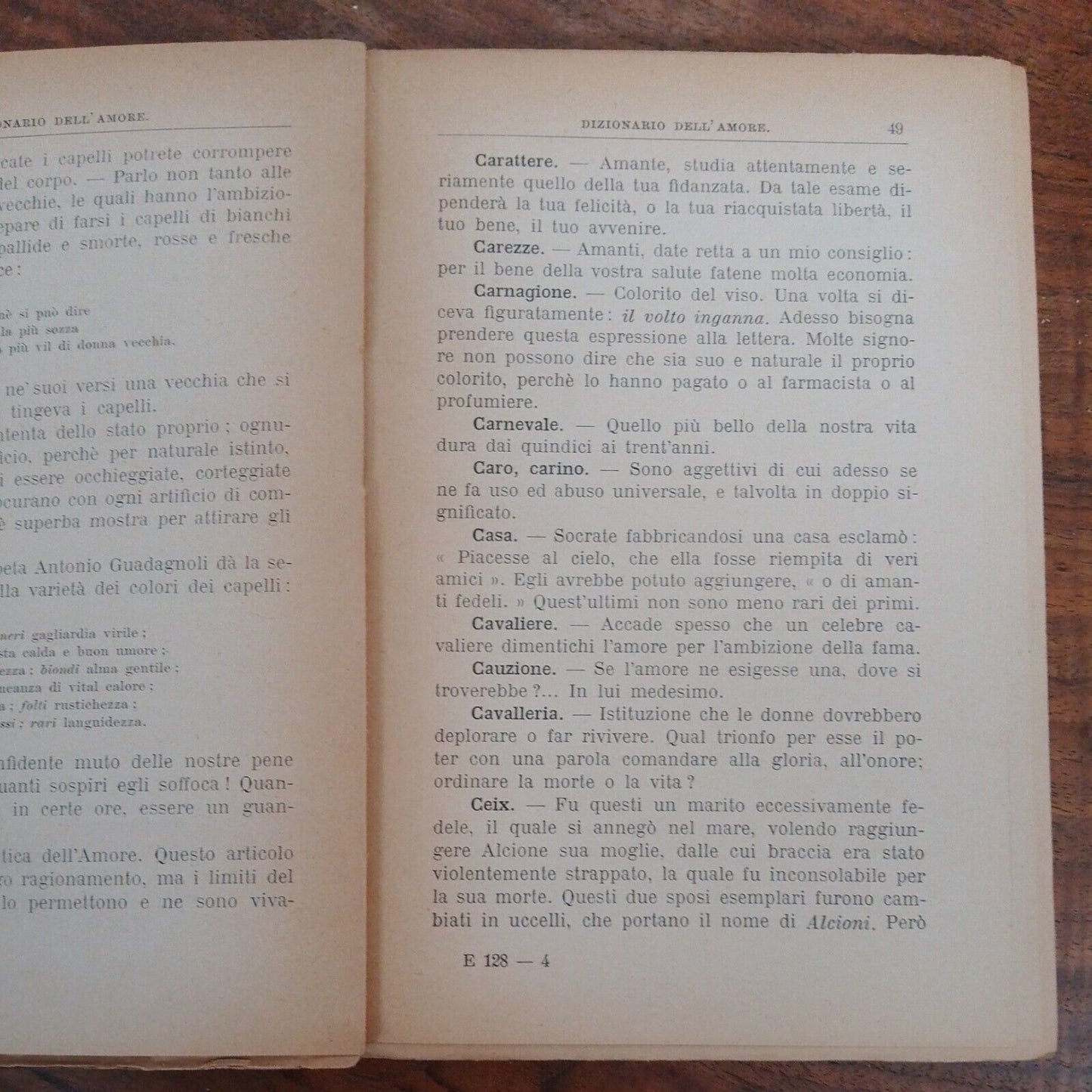 Dictionnaire de l'Amour, G.Baccini,