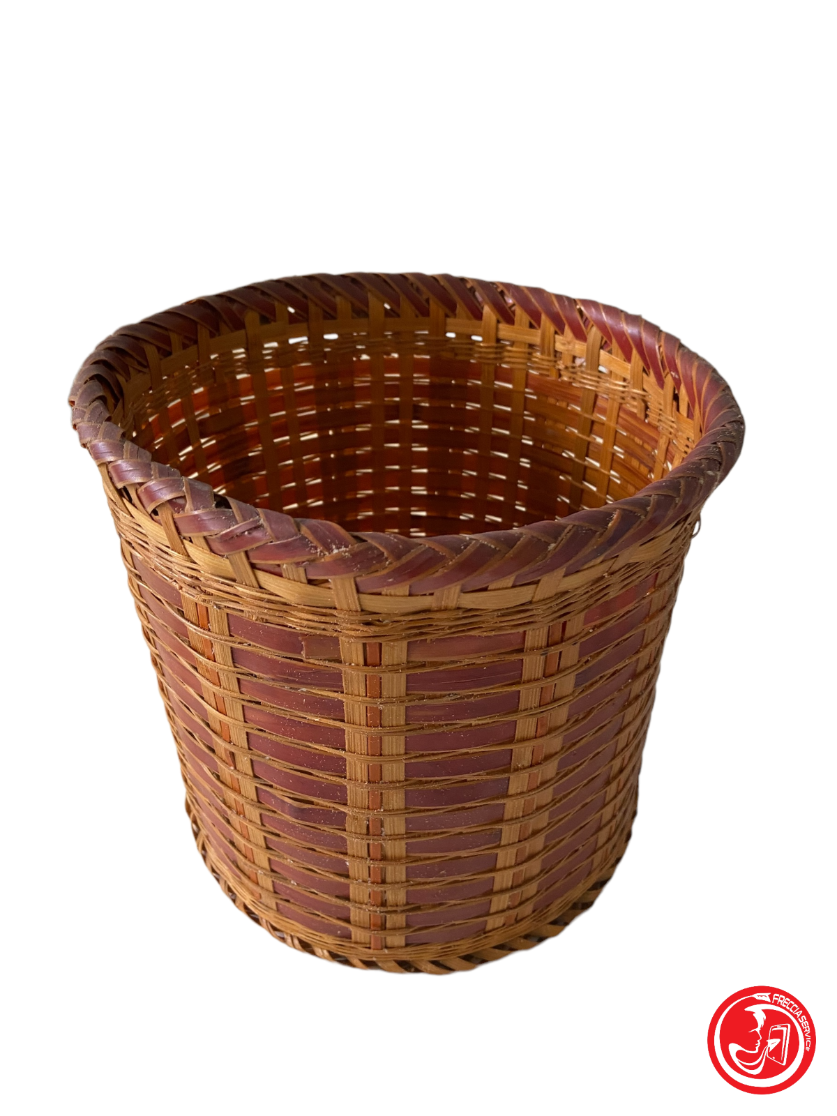 Rigid woven basket