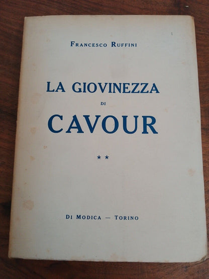 La Giovinezza Di Cavour, F.Ruffini, Di Modica, 1938