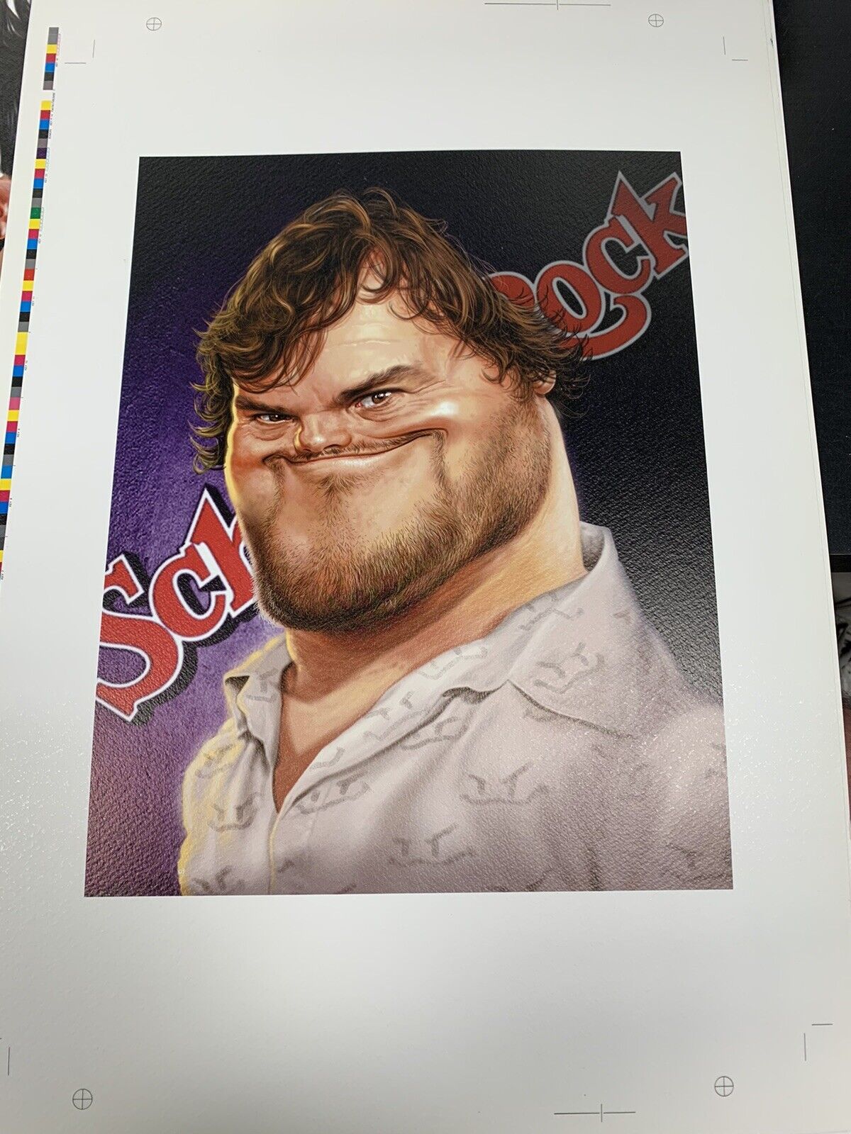 Jack Black caricature prints - School of Rock 50x35