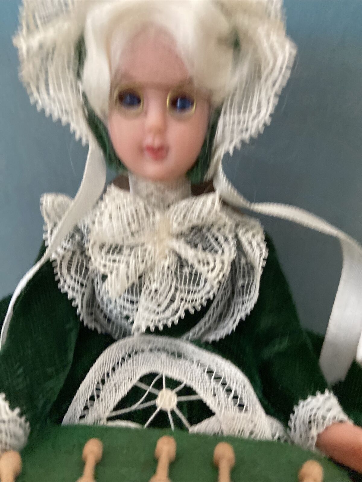 Souvenir De Bruges Doll - Woman Spinning