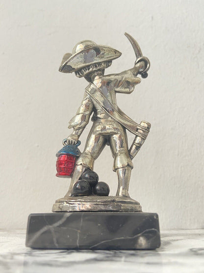 Statue signed Simonelli in silver. 925