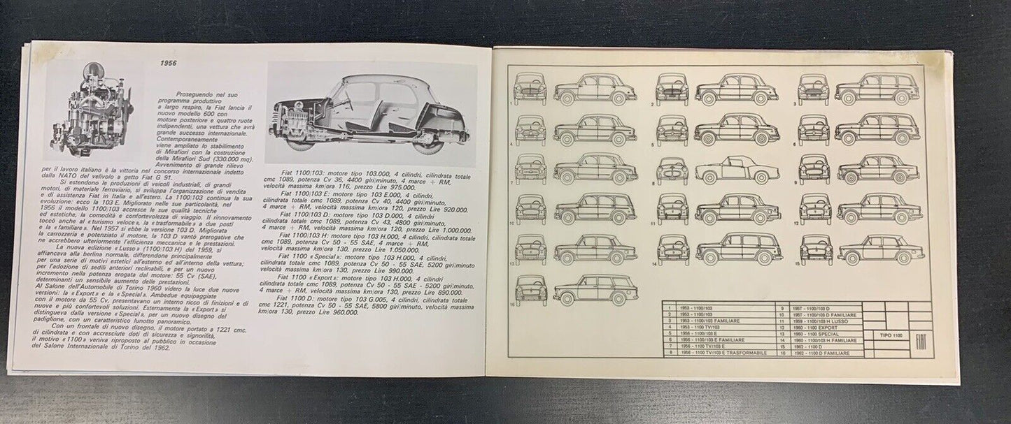 Catalogo anni 70 Fiat dalla 508 alla 128