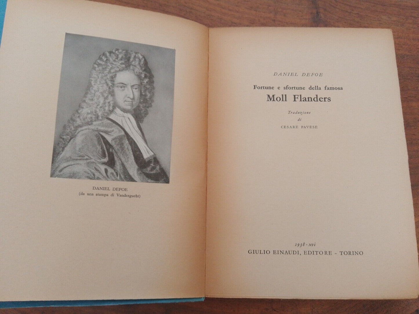 Moll Flanders - D. Defoe - trad. C. Pavese - Einaudi 1938