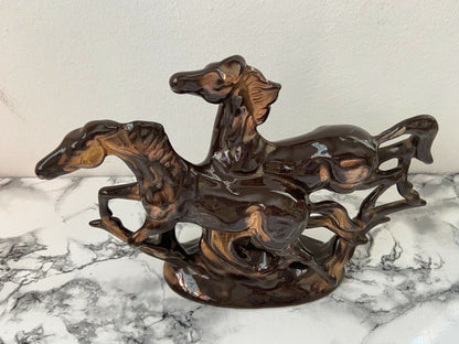 Arte e antiquariato - oggettistica - Statua cavalli rampanti Porcellana