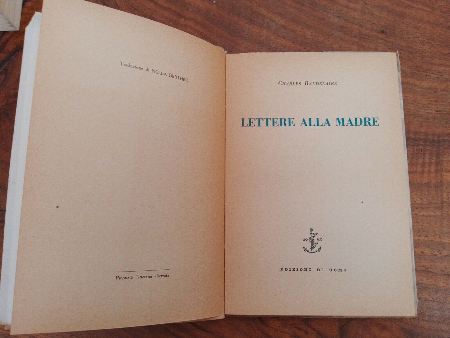 LETTRES À LA MÈRE - C.Baudelaire, 1ère ÉD. - Éditions de Man 1945