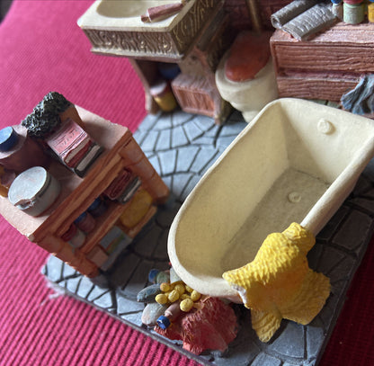 Ceramica - Bagno In Miniatura - I Giochi D’Una Volta Collezionismo