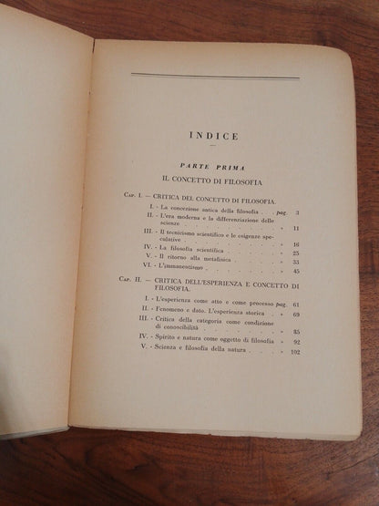 PHILOSOPHIE INTRODUCTIVE, A. Falchi, éd. Giappichelli, Turin, 1941