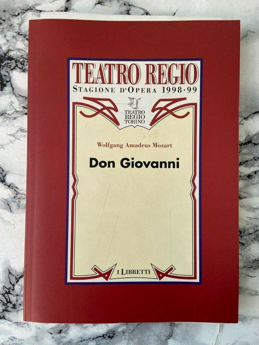 Books - Teatro Regio - Don Giovanni - Turin, Piedmont, history