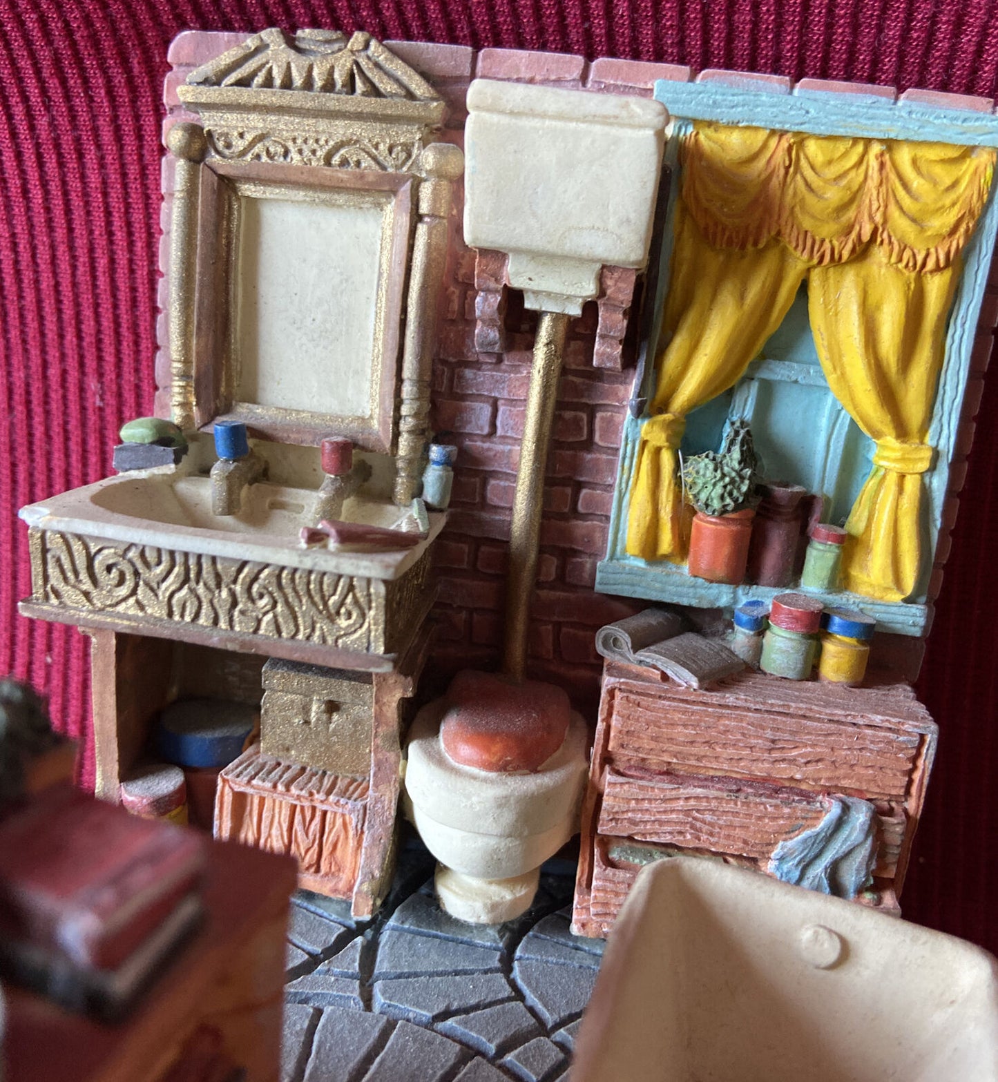 Ceramica - Bagno In Miniatura - I Giochi D’Una Volta Collezionismo