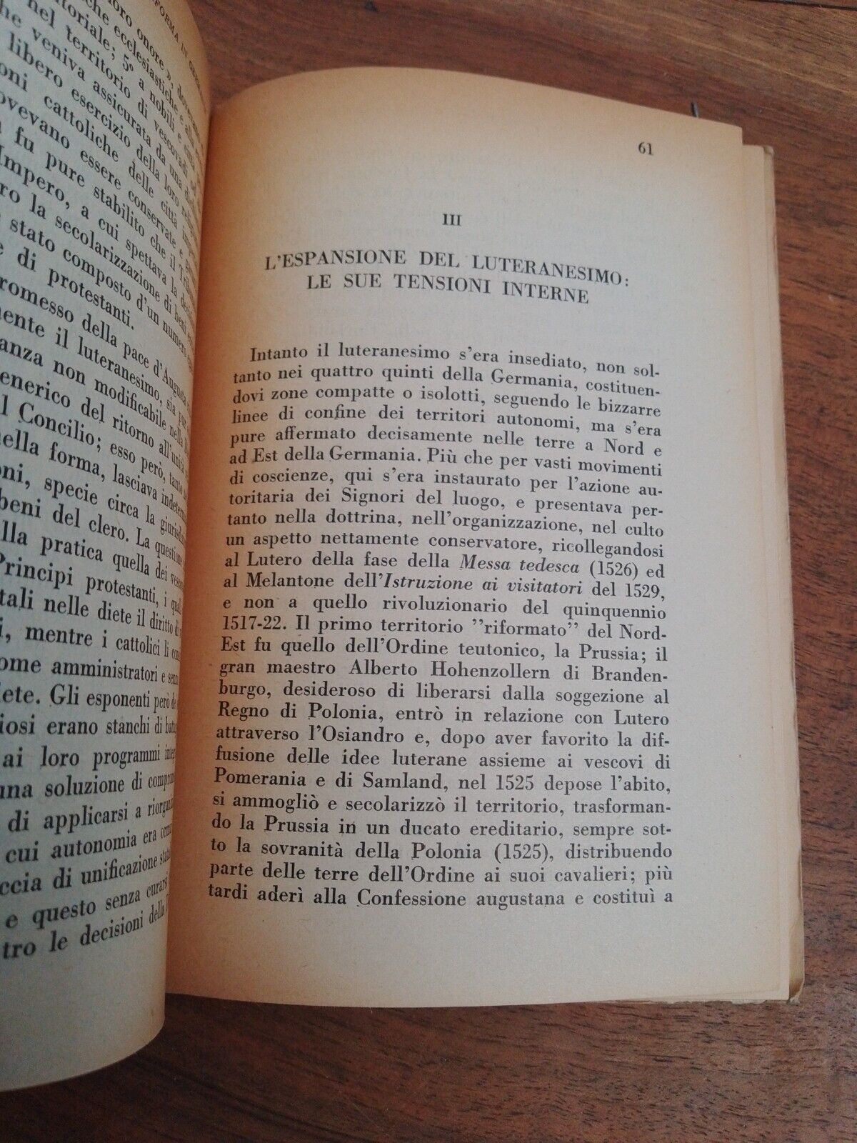 La riforma protestante - M. Bendiscioli -  ed. Universale Studium 1952