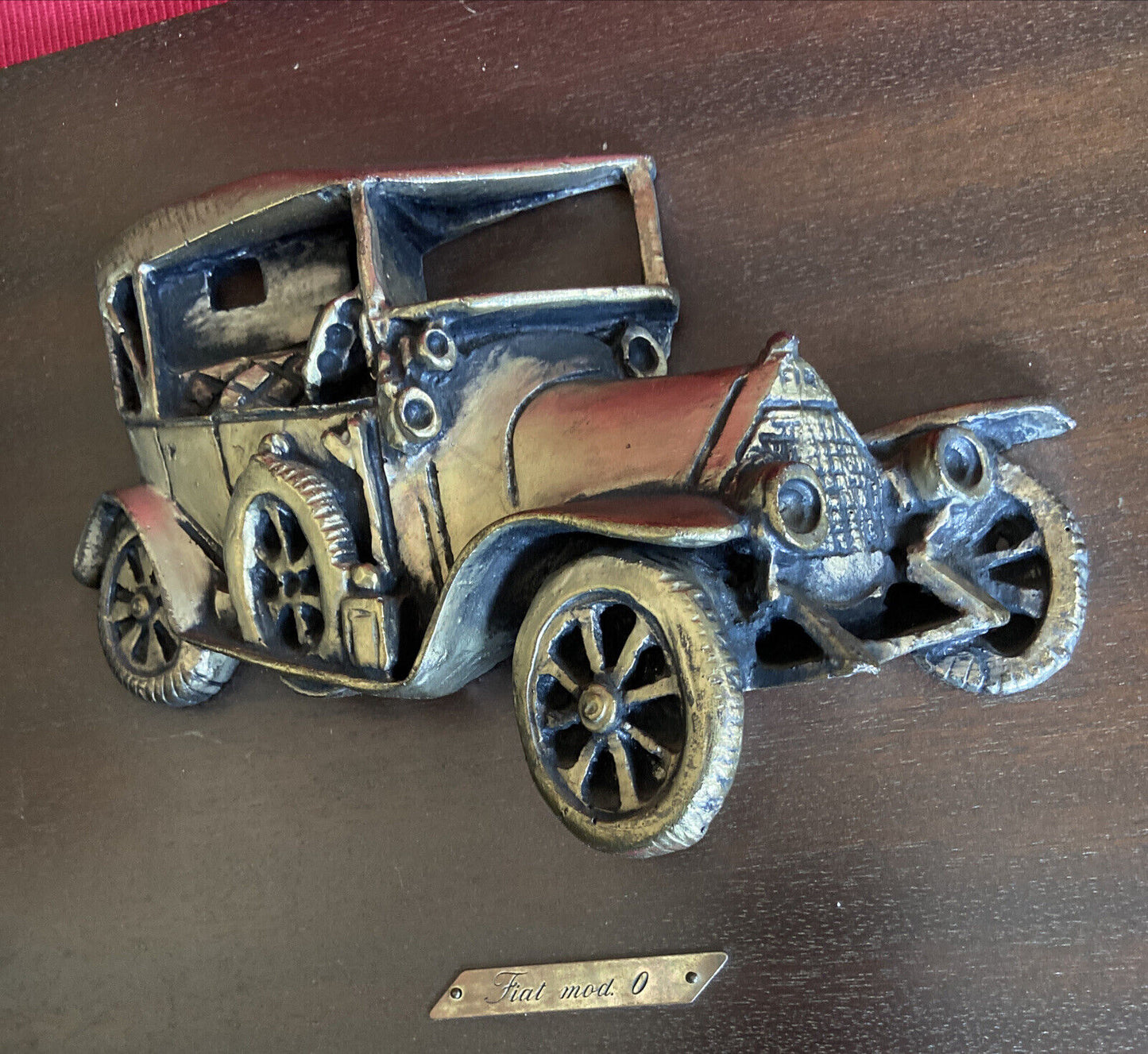 Fiat Mod. 0 Placcato Argento Su Legno