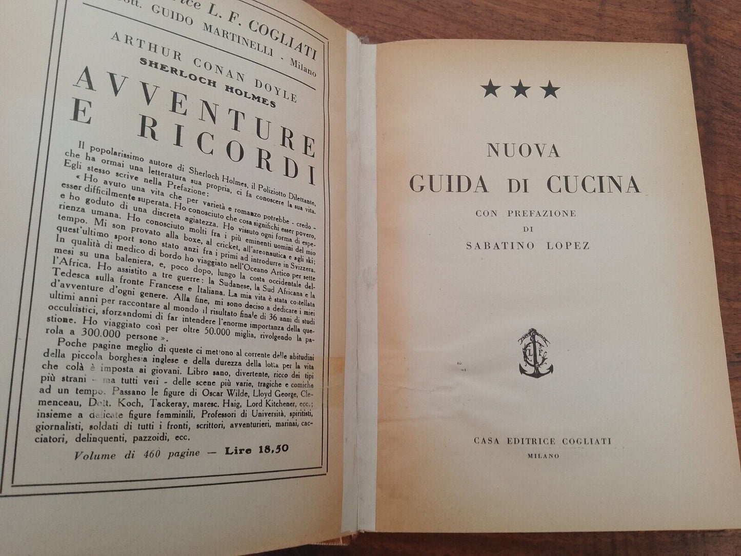 Nuova guida di cucina,  890 ricette e 72 menù, S.Lopez, Cogliati ed.