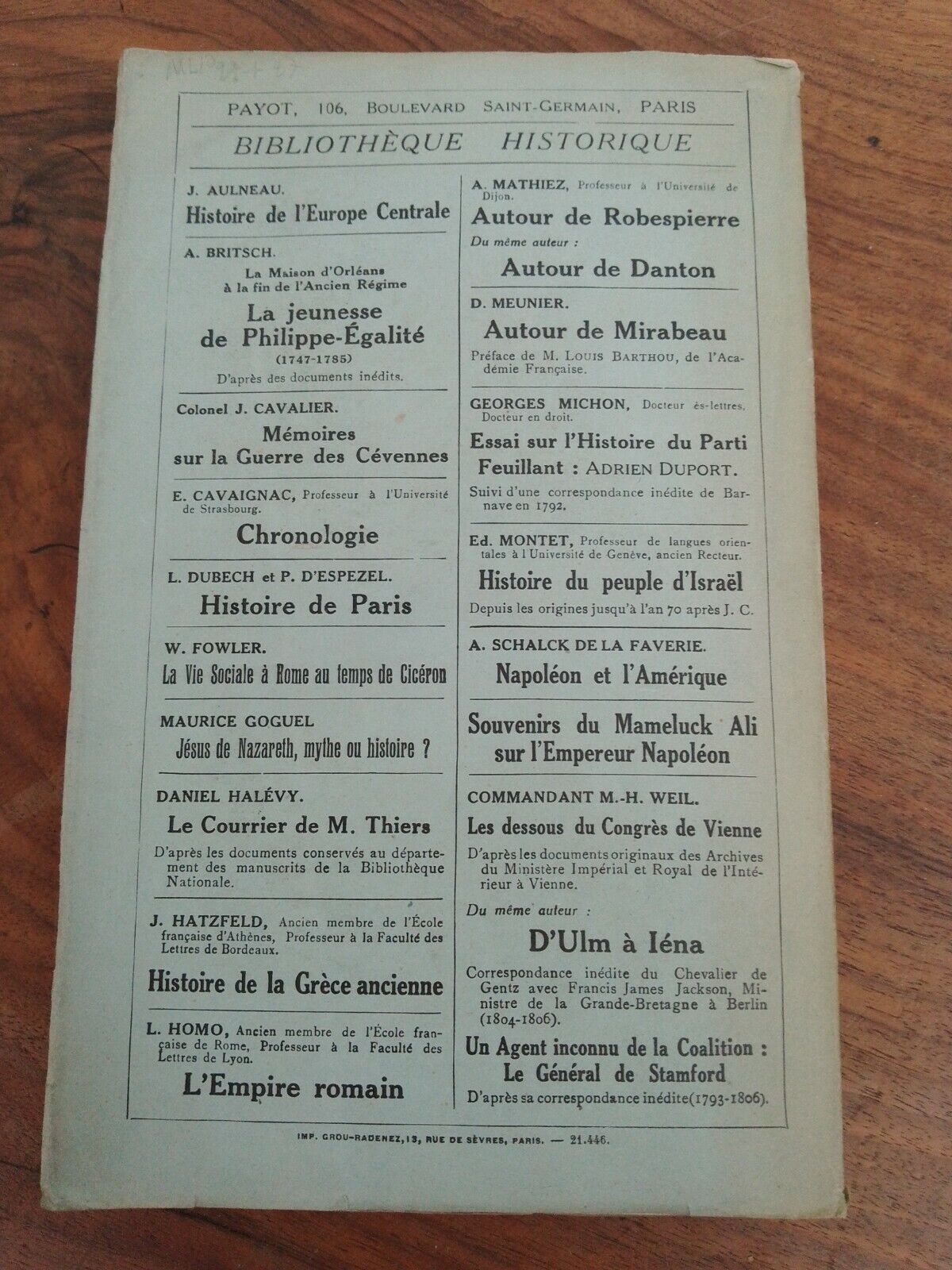Le Mythe de Jésus, A. Drews, Ed. Payot, 1926