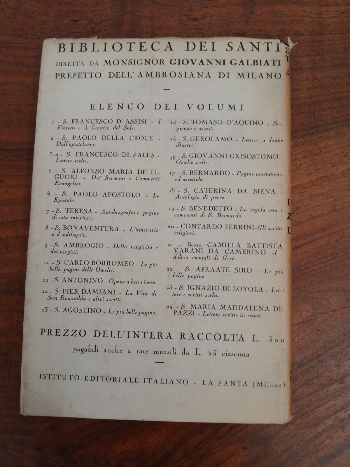S.Ignazio di Loyola, Lettere e scritti scelti, Biblioteca dei Santi, 1928
