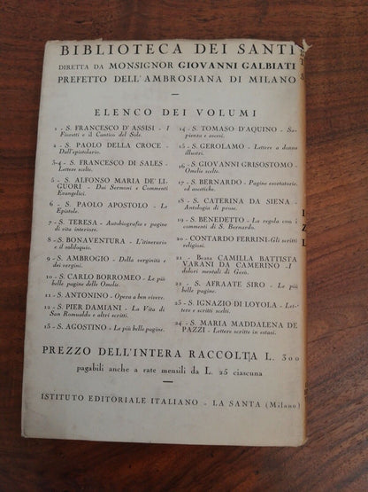 S.Ignazio di Loyola, Lettere e scritti scelti, Biblioteca dei Santi, 1928