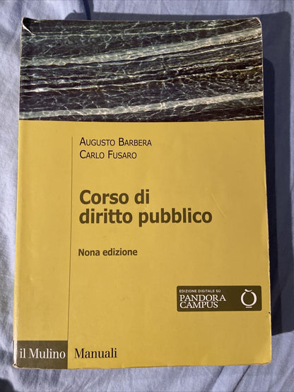 Corso Di Diritto Pubblico - Nona Edizione