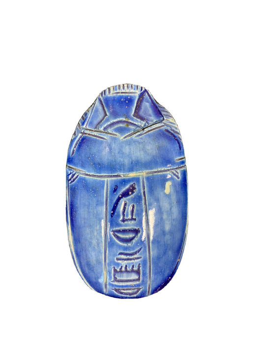 Egyptian blue scarab souvenir