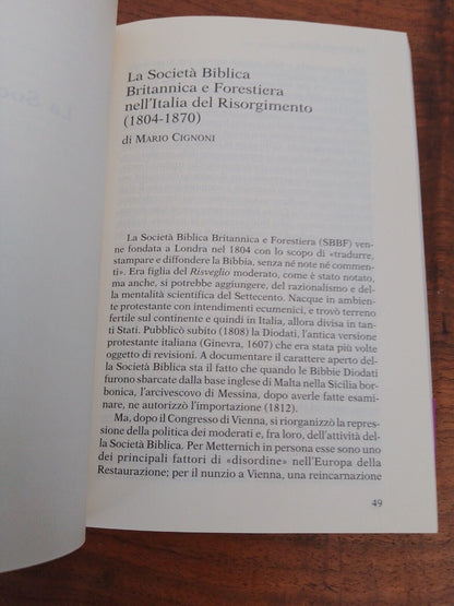 La Bibbia e l'Italia, a cura di Giuseppe Platone, Ed. Claudiana 2004