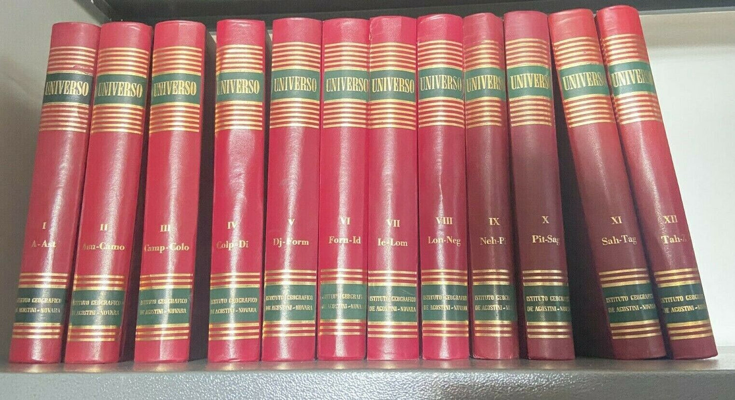 Enciclopedia Istituto geografico - Universo - 12 volumi