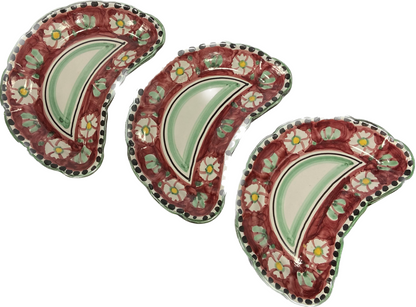 Trio of VIETRI ceramic aperitif plates 