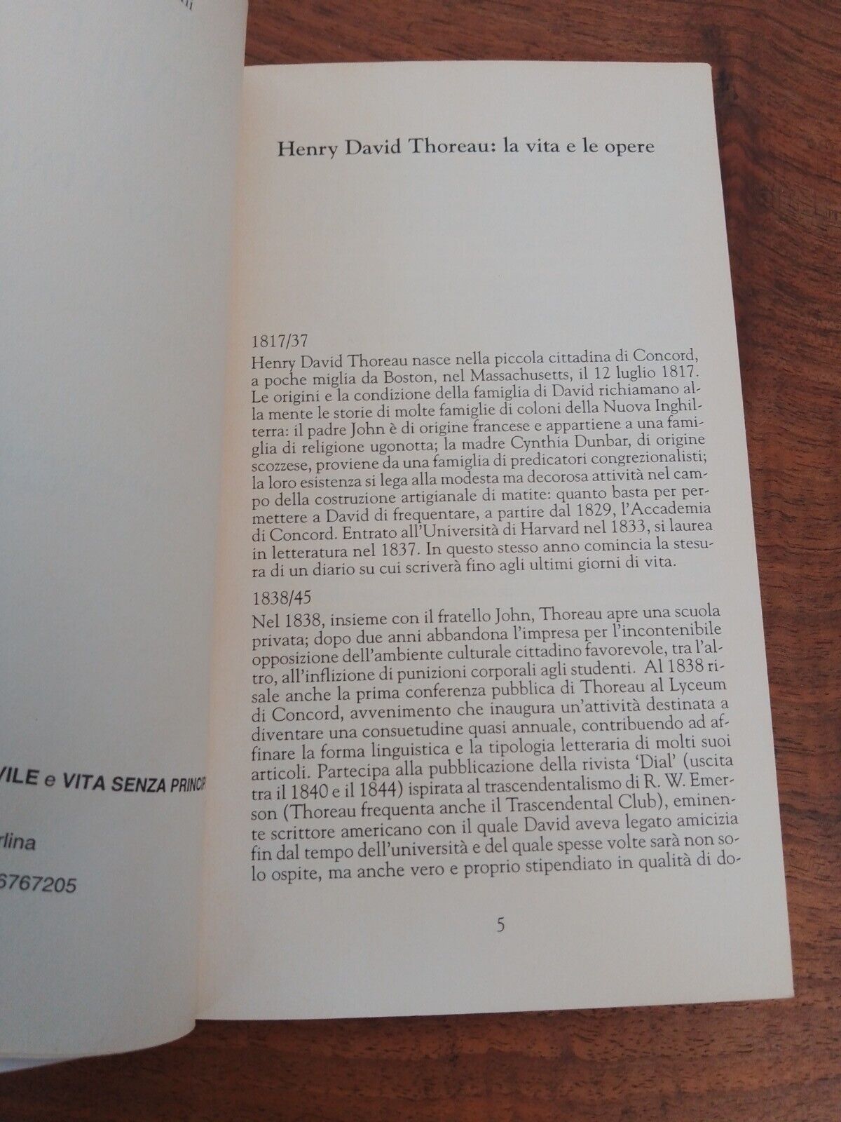La disobbedienza civile -Vita senza princìpi - H. D. Thoreau - Acquarelli 1995