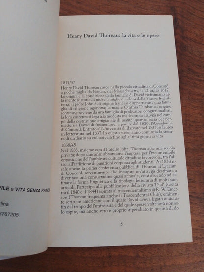 La disobbedienza civile -Vita senza princìpi - H. D. Thoreau - Acquarelli 1995
