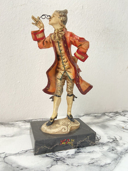 San Remoi Plastic Figurine With Carrara Marble Base