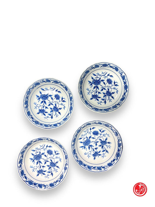 4 piatti Fine China - Blue Chatham - Japan