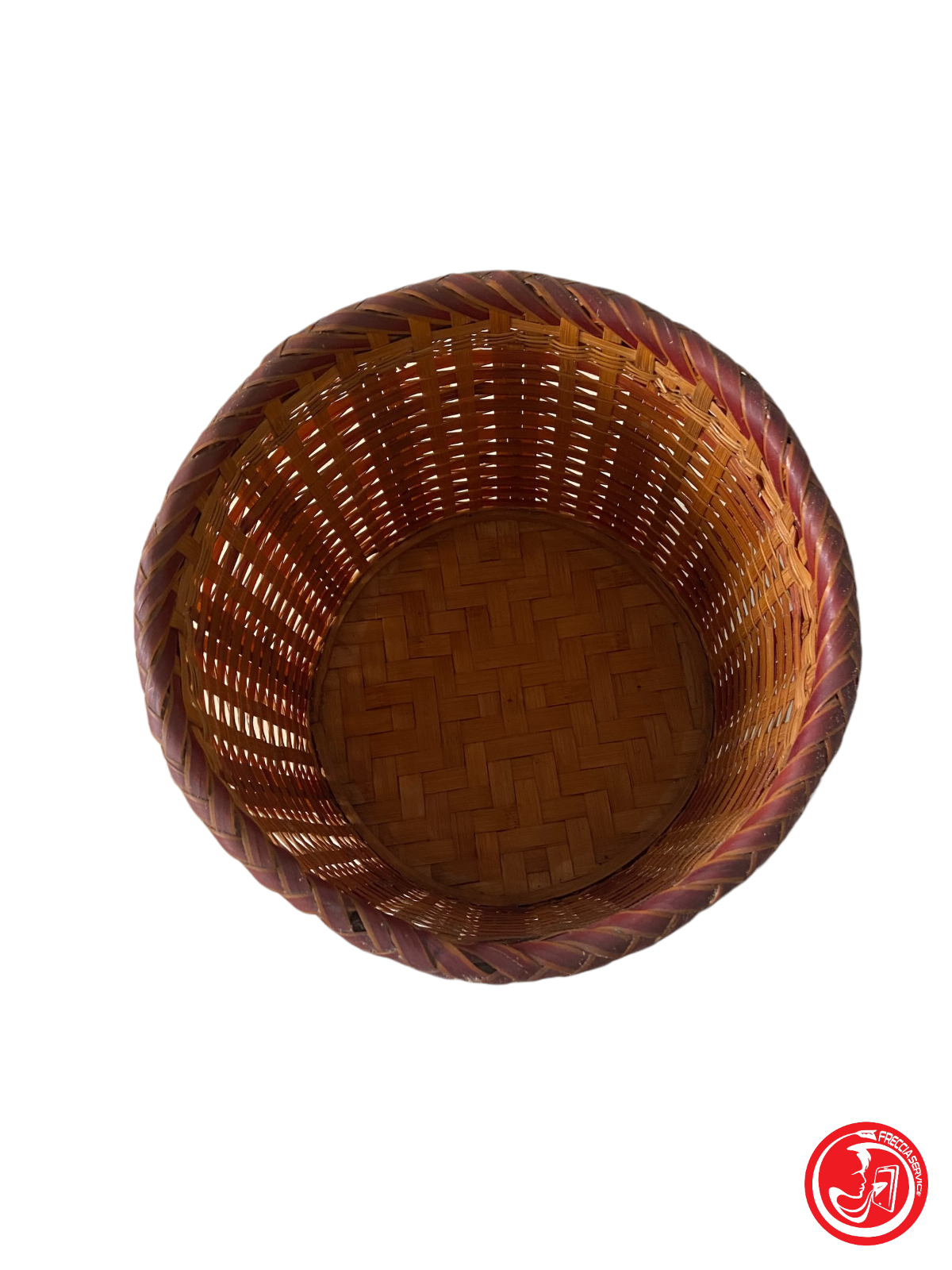 Rigid woven basket