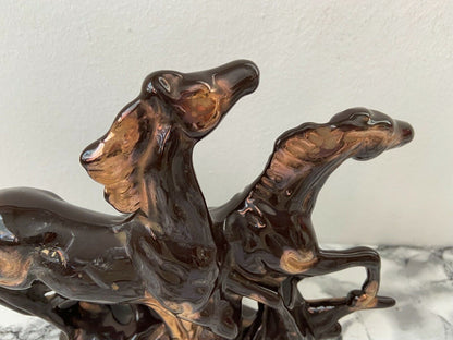 Arte e antiquariato - oggettistica - Statua cavalli rampanti Porcellana