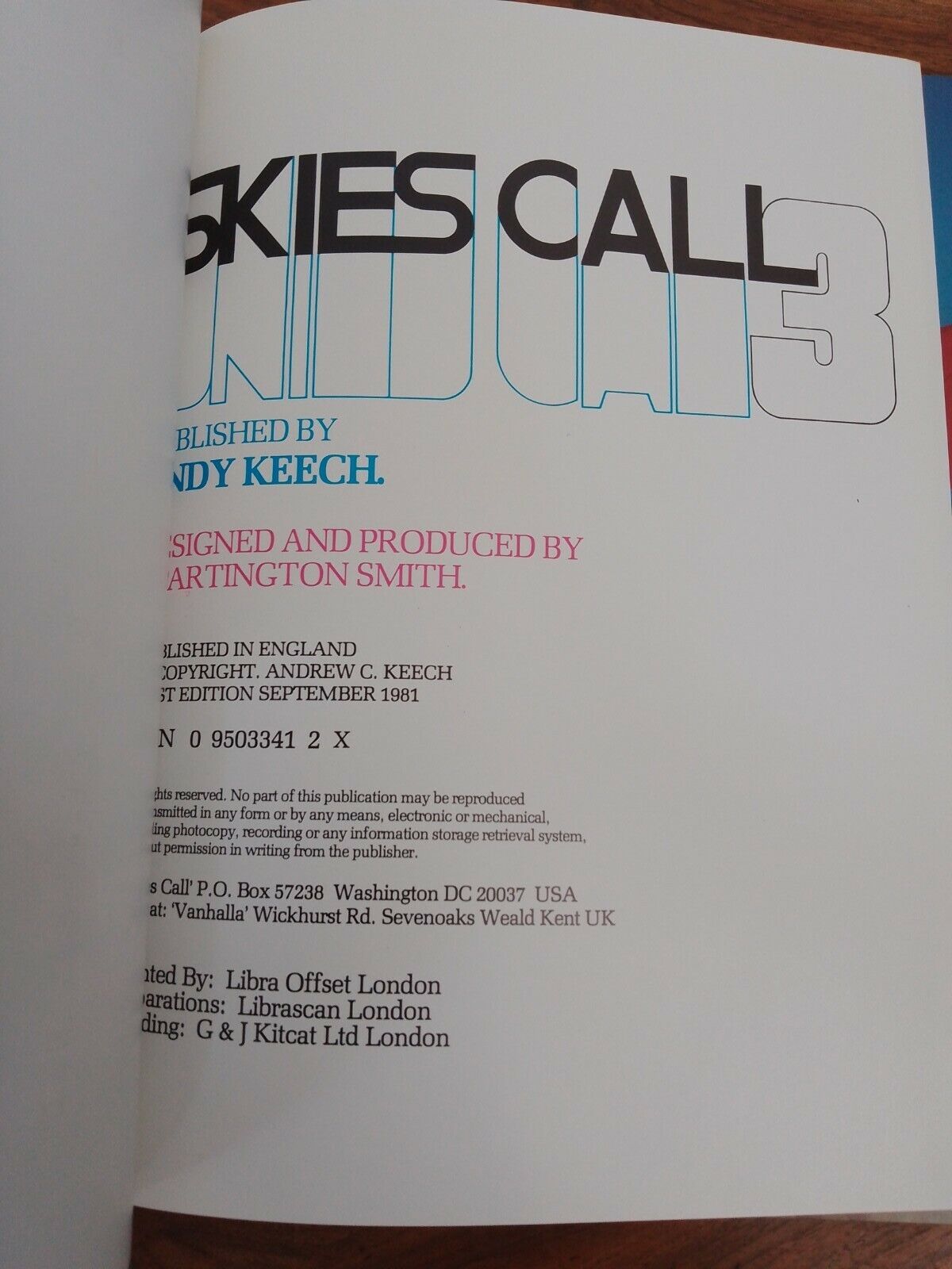 Skies Call 3, Andy Keech,  1981