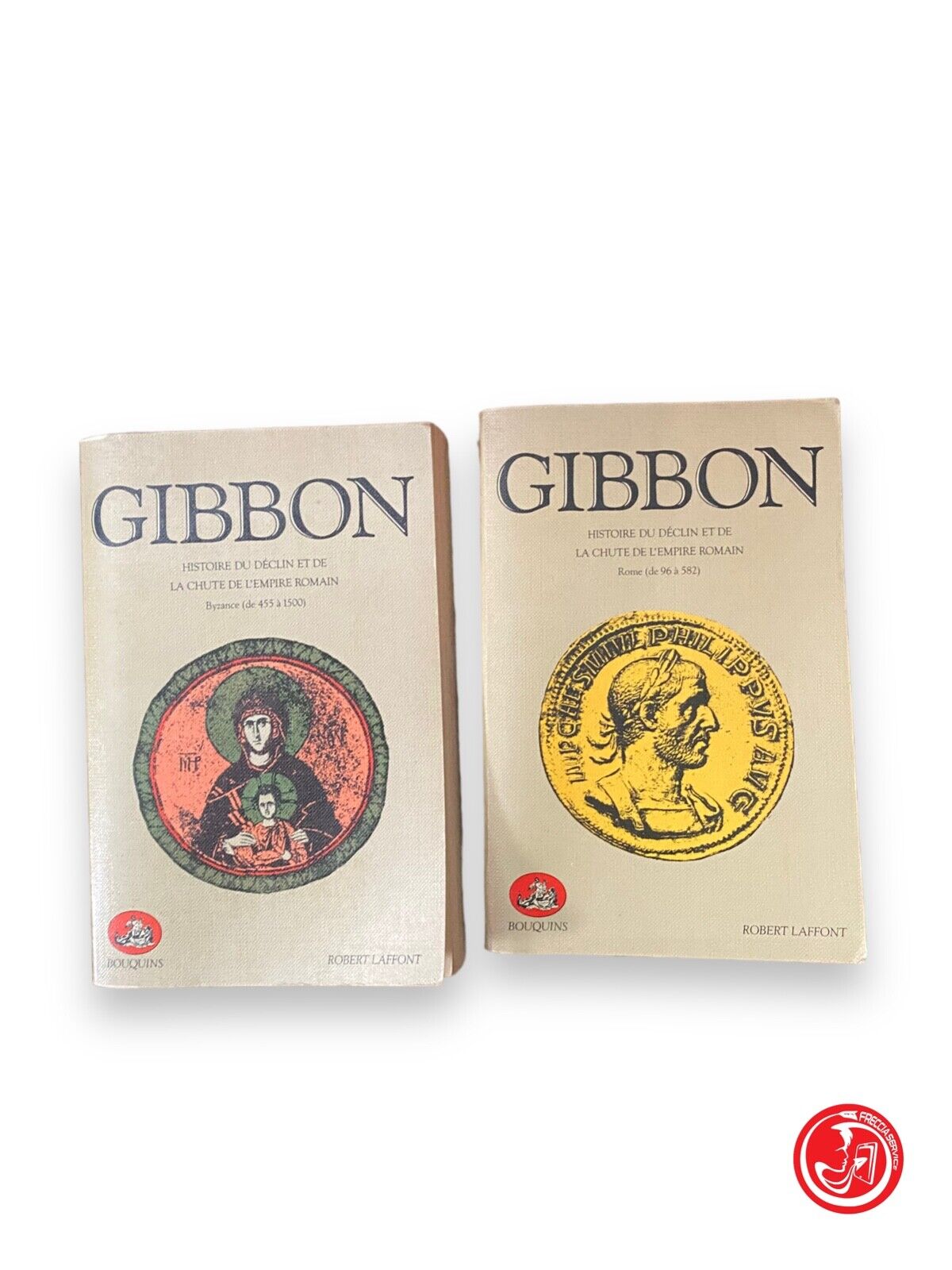 Gibbon, two volumes: Histoire du déclin de la chute de l'empire romain 