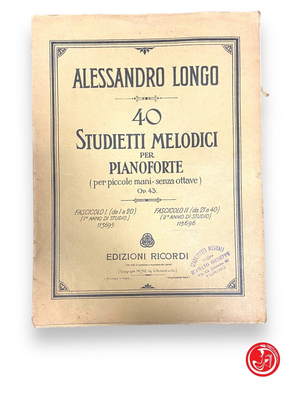 40 melodic studies for piano - A. Longo