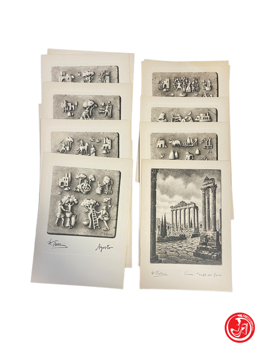 Circa 15 cartoline di Roma in bianco e nero