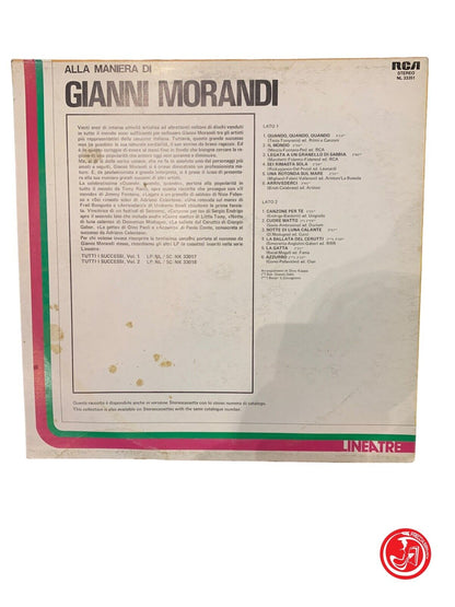 Gianni Morandi - Alla Maniera Di Gianni Morandi