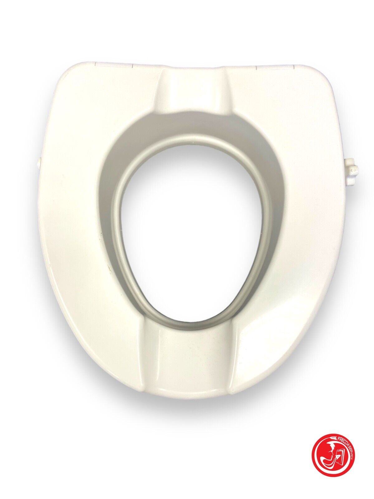 Camping toilet seat with adapter 