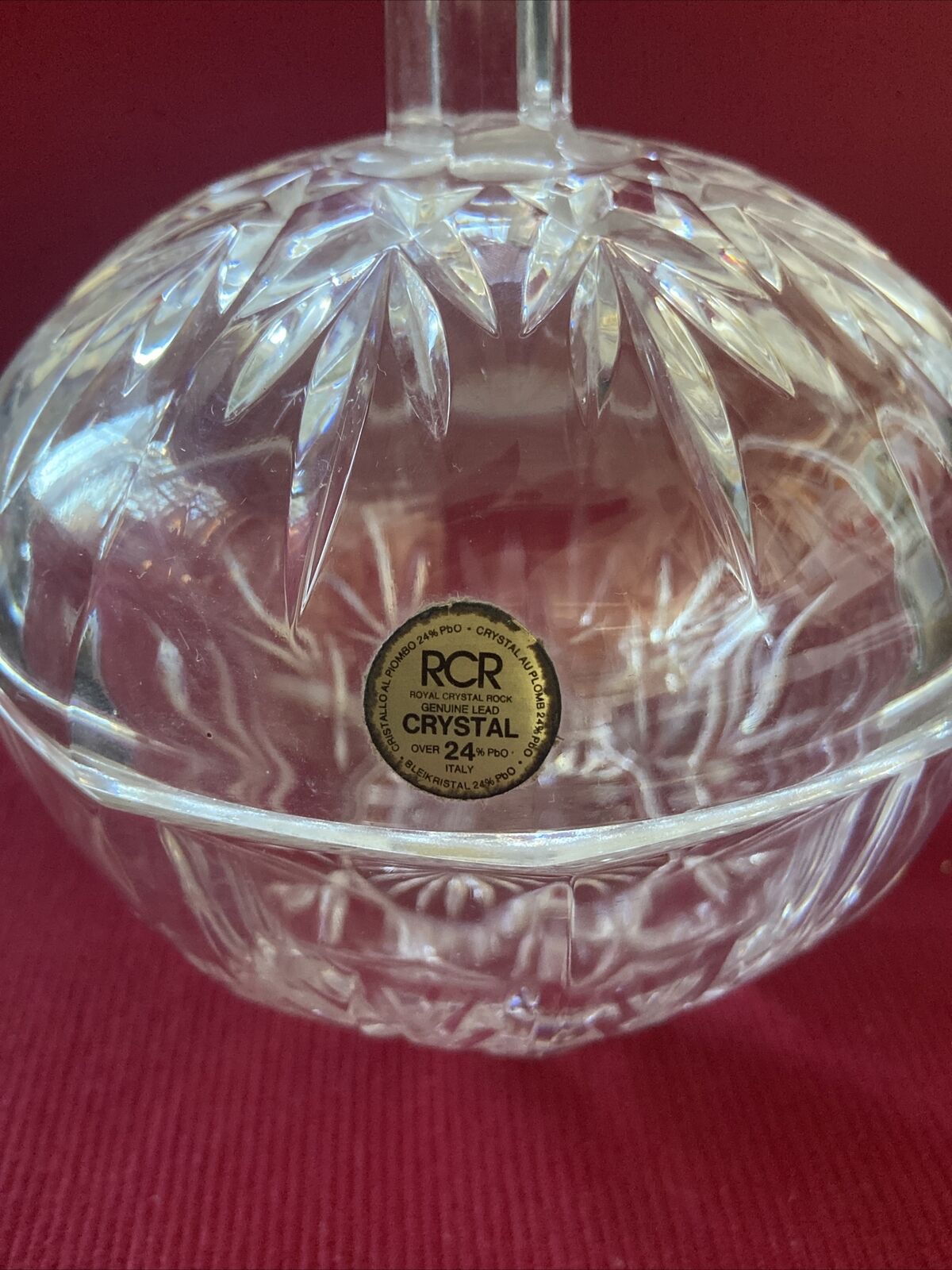 RCR Royal Crustal Rock Vase en cristal de plomb véritable