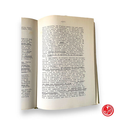 La poesia di Virgilio - I. Lana - Giappichelli editore, 1965-66